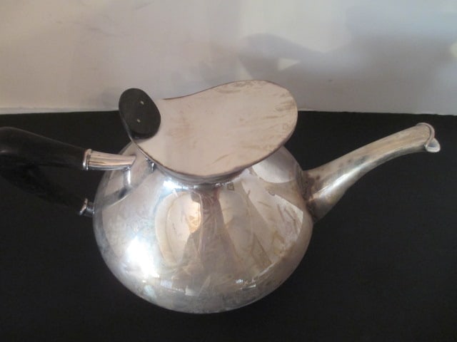 Wilhelm Theodor Binder 925 Sterling Art Nouveau Coffee Pot, Teapot and Two Creamers - 10