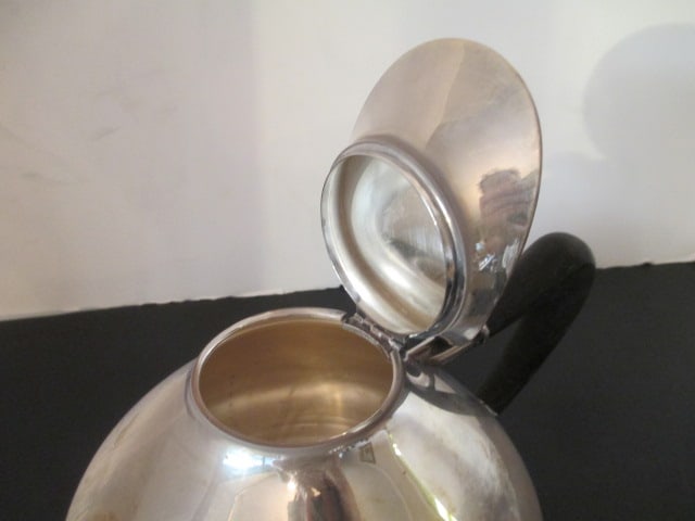 Wilhelm Theodor Binder 925 Sterling Art Nouveau Coffee Pot, Teapot and Two Creamers - 11