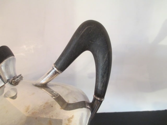 Wilhelm Theodor Binder 925 Sterling Art Nouveau Coffee Pot, Teapot and Two Creamers - 13