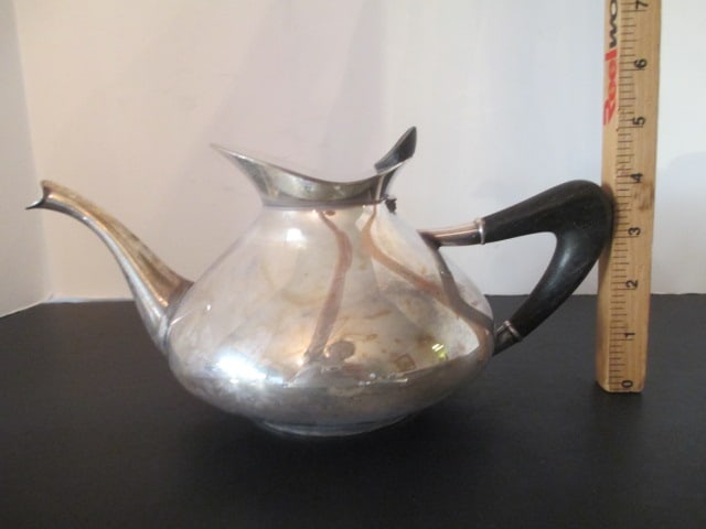 Wilhelm Theodor Binder 925 Sterling Art Nouveau Coffee Pot, Teapot and Two Creamers - 15