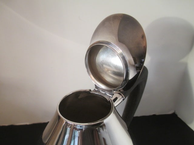 Wilhelm Theodor Binder 925 Sterling Art Nouveau Coffee Pot, Teapot and Two Creamers - 4