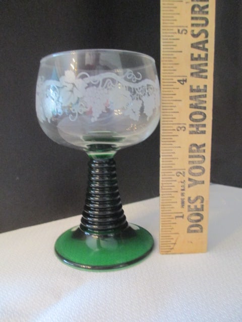 Six German "Roemer" Style Hock Wine Goblets - 3