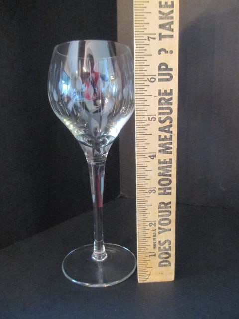 Etched Crystal Port Wine/Sherry Set - 8