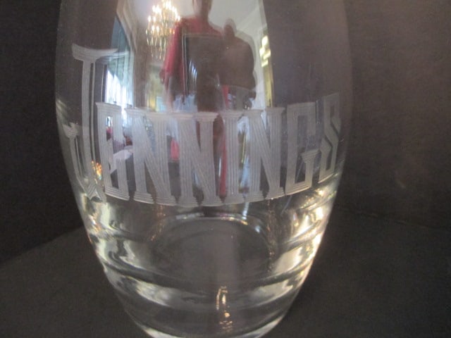 Engraved Decanter and Five Diamond Point High Ball Glasses - 5