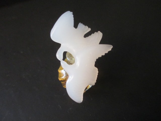 Gold Tone Mirrored Vanity Tray, Lenox Butterfly Musical Trinket Box, - 13