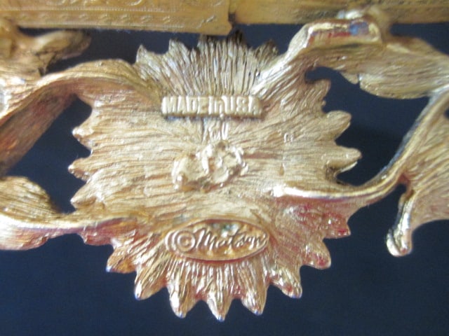 Gold Tone Mirrored Vanity Tray, Lenox Butterfly Musical Trinket Box, - 5