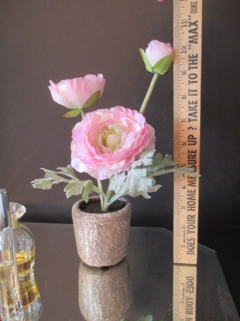 Beveled Mirror Vanity Tray, Silk Flower and Collection of Designer Fragrances - 3