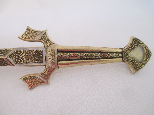 Decorative Spanish Dagger Letter Opener with Sheath - 2