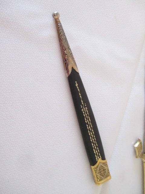 Decorative Spanish Dagger Letter Opener with Sheath - 5