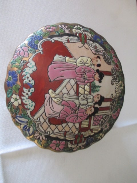 Chinese Porcelain Trinket Box, Plate, Cachepot and Abacus Paperweight - 10