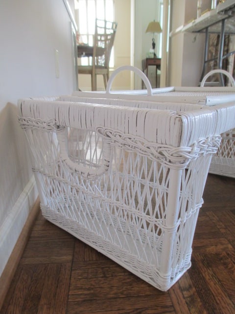 White Wicker Breakfast in Bed Tray - 3