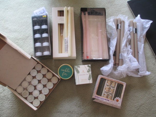 Grouping of New LED and Wax Candles: See all pictures for selection 