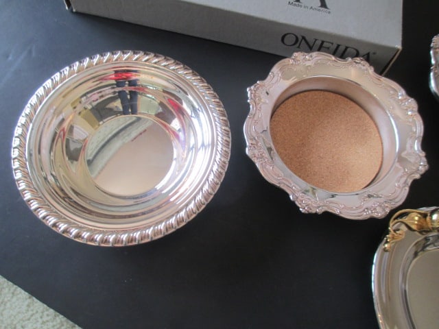 Silverplate Trays, Bowl and Wine Coaster - 3