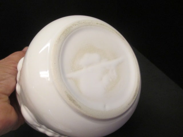 3 Piece White Ceramic Fruit in Relief Canister Set - 6