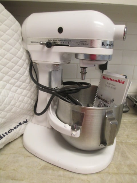 KitchenAid Commercial Stand Mixer with Paddle and Whisk Attachments - 6