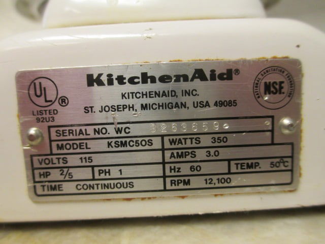 KitchenAid Commercial Stand Mixer with Paddle and Whisk Attachments - 9