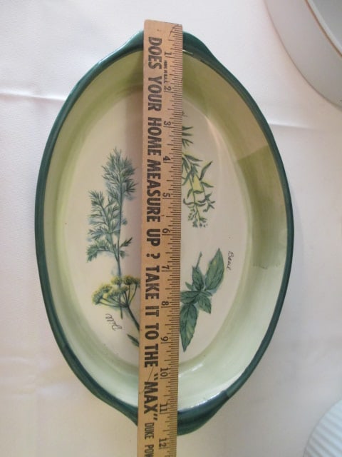 Williams-Sonoma Portugal Pottery Oval Baker, Sheffield Golden Heirloom Baker, - 3