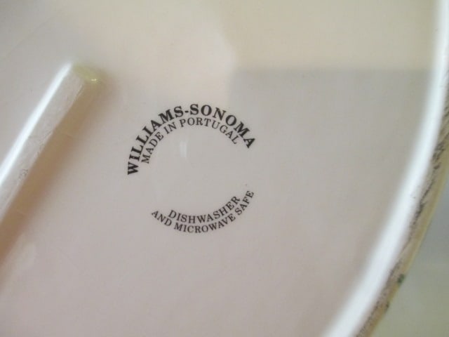 Williams-Sonoma Portugal Pottery Oval Baker, Sheffield Golden Heirloom Baker, - 4