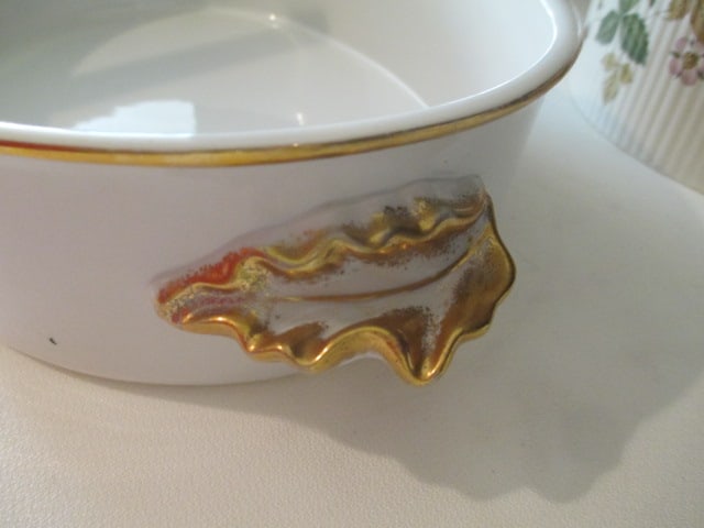 Williams-Sonoma Portugal Pottery Oval Baker, Sheffield Golden Heirloom Baker, - 6