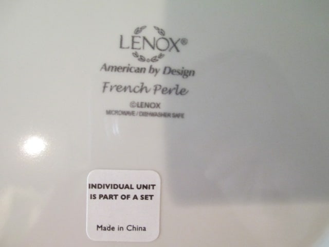 Three Lenox "French Perle" Salad/Dessert Plates - 3