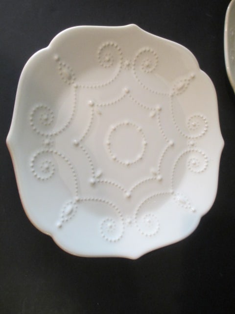 Three Lenox "French Perle" Salad/Dessert Plates - 5