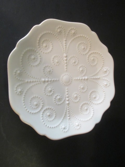 Three Lenox "French Perle" Salad/Dessert Plates - 6
