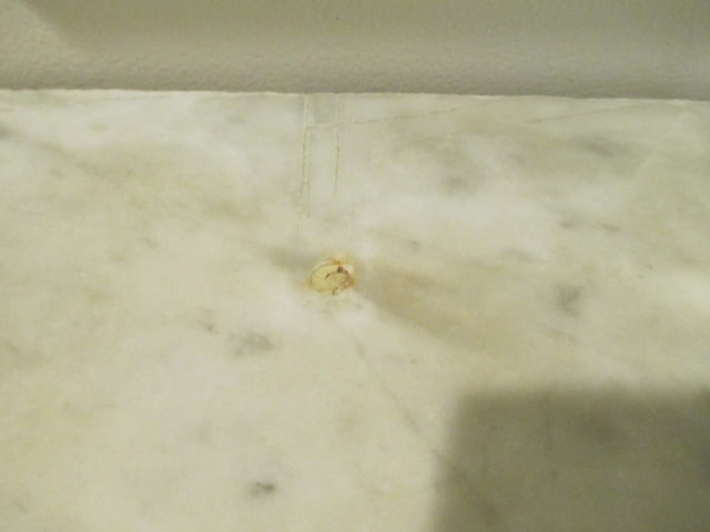 Antique Empire Style Demi Lune Foyer Table with Marble Top - 10