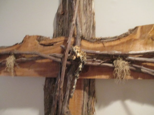 Rustic Live Edge Cross - 4