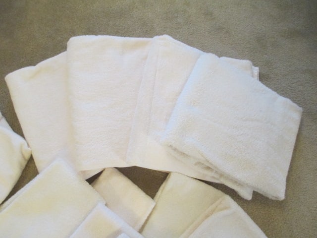 Grouping of Nice Cream Color Bath Towels, Hand Towels and Wash Clothes - 2