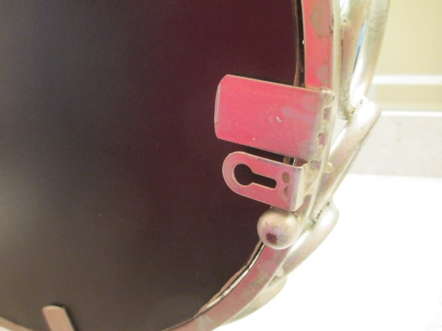 Oval Silver Tone Footed Mirror Tray - 4