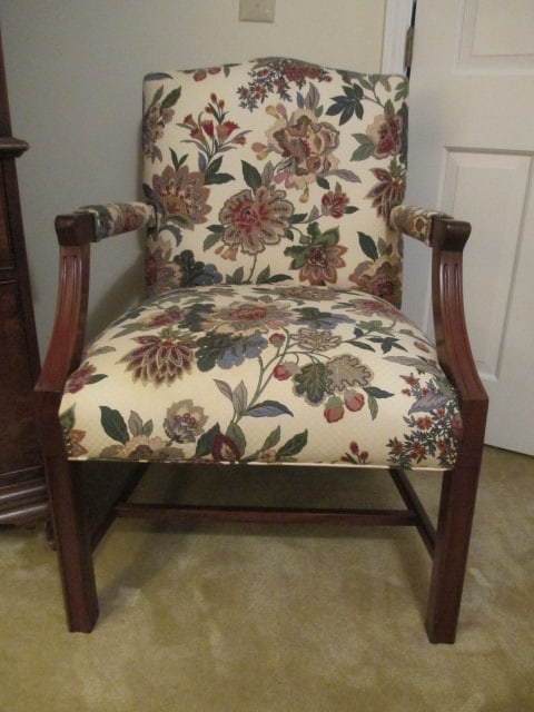 Custom Upholstered Wood Arm Chair (1 of 6)