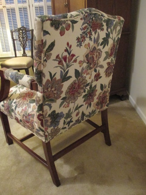 Custom Upholstered Wood Arm Chair - 5