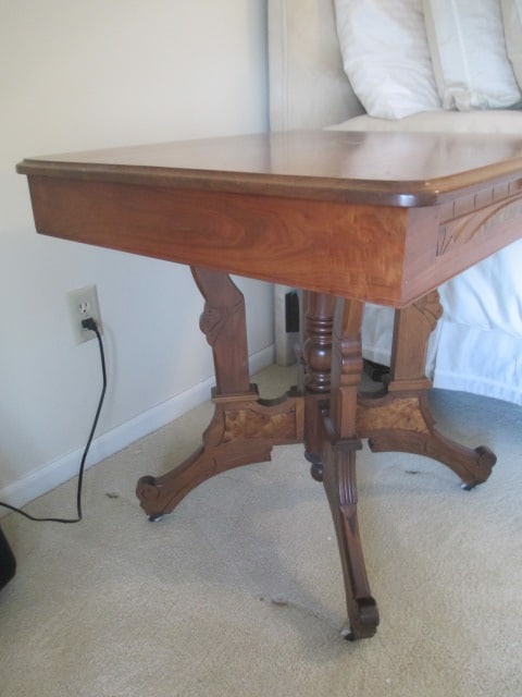 Antique Maysville Victorian Table with Drawer - 3