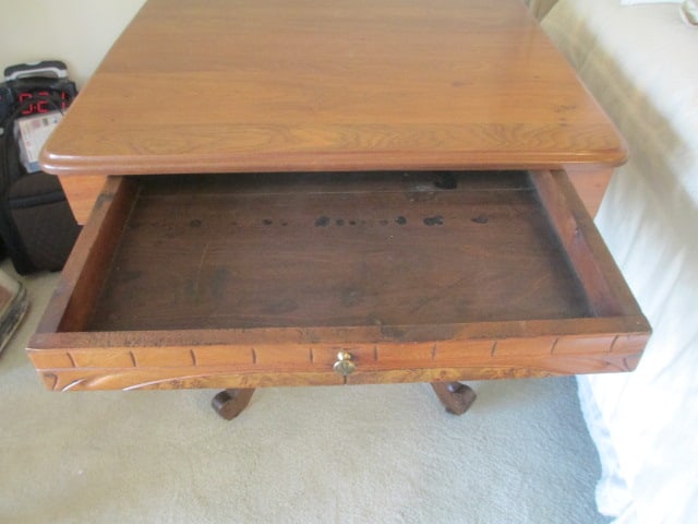 Antique Maysville Victorian Table with Drawer - 4