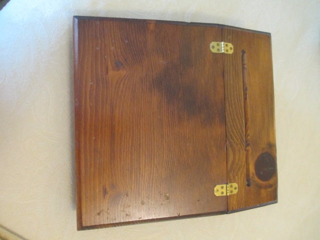 Pine Hand Made Slant Top Valet Dresser Box - 2