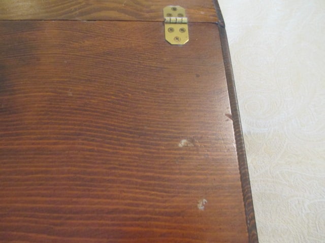 Pine Hand Made Slant Top Valet Dresser Box - 6