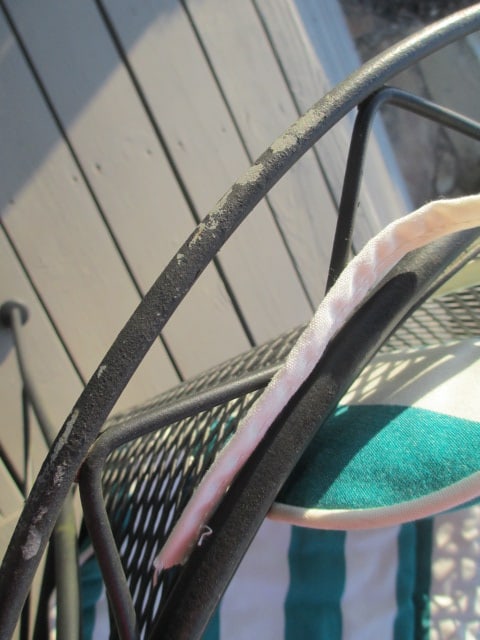 Black Metal Mesh 5 Piece Patio Set - 15