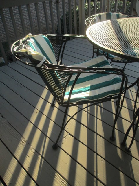 Black Metal Mesh 5 Piece Patio Set - 17