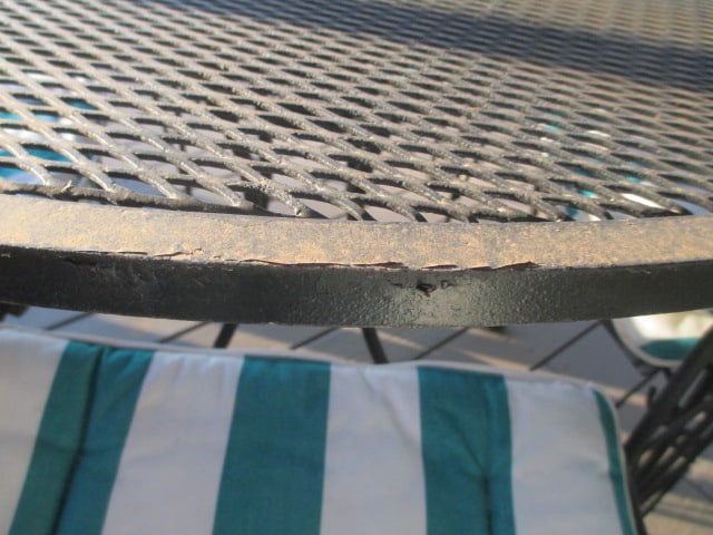 Black Metal Mesh 5 Piece Patio Set - 18