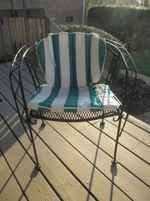 Black Metal Mesh 5 Piece Patio Set - 9