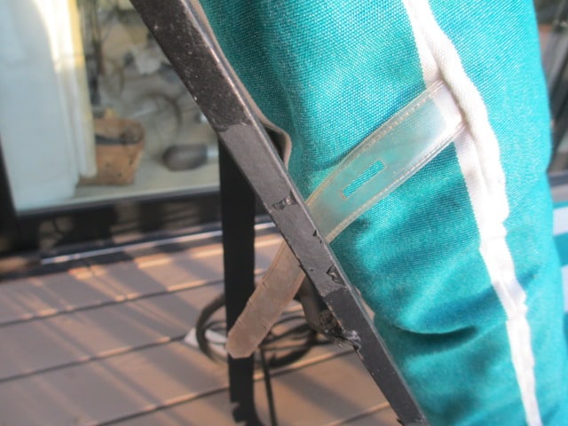 Black Wrought Iron Reclining Lounge Chair - 8