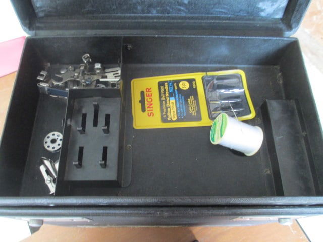 Vintage Singer Featherweight Electric Portable Sewing Machine and Folding - 10