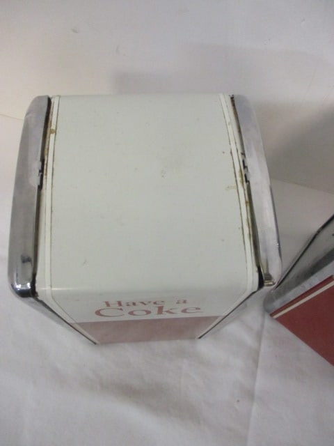 2 Coca-Cola Metal Diner Napkin Dispensers - 3