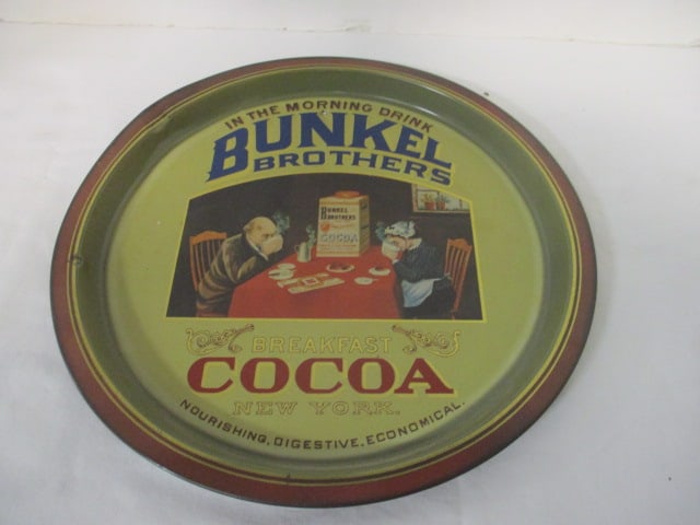Harry's Grocery "Bunkel Brothers" Replica Advertising Tray: 12 1/2", made in England 