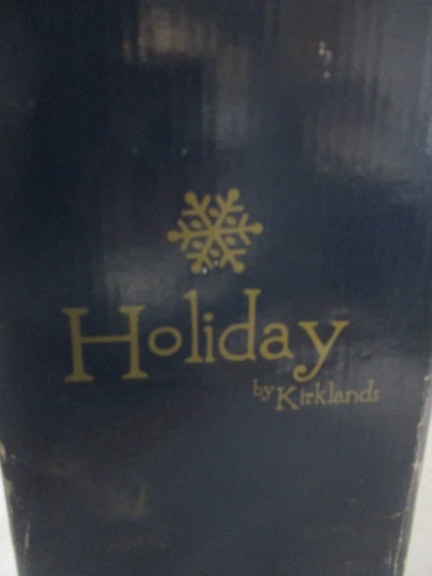 Holiday by Kirklands "Girl and Santa's Sleigh" Lighted Bisque Sculpture in Original Box - 3