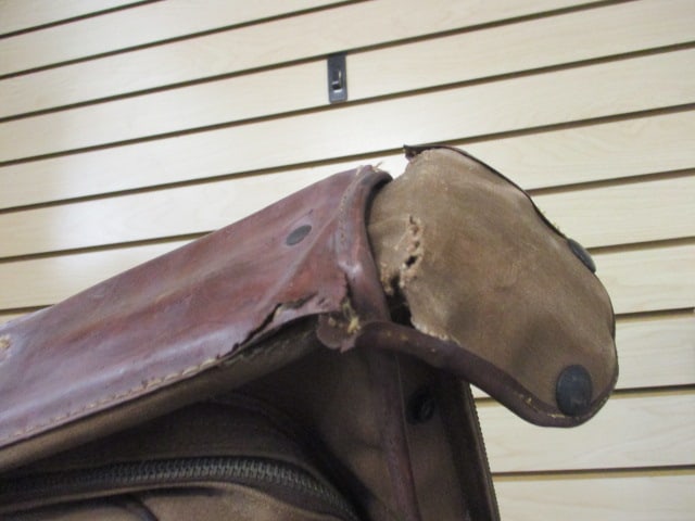 WWII Greenville, SC Native Soldier's Handpainted Pin-Up Girl Garment Bag Suitcase - 6