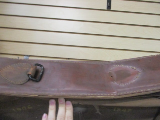 WWII Greenville, SC Native Soldier's Handpainted Pin-Up Girl Garment Bag Suitcase - 7