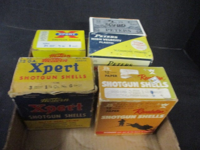 5 Vintage Shotgun Shell Boxes - Western, Peters, and Revelation (1 of 7)