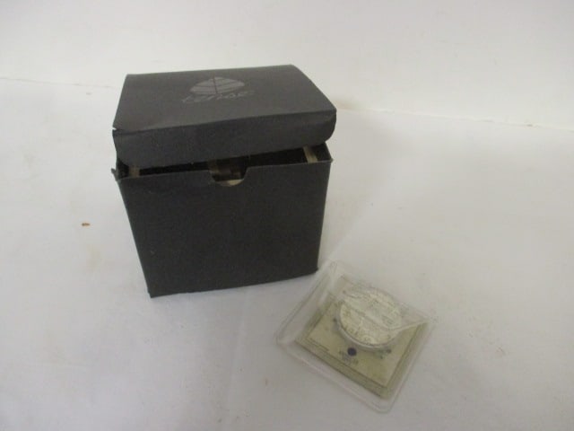 Tense Wood-Band Ladies' Wrist Watch in Original Box and American Mint: Civil War $5 Coin with COA