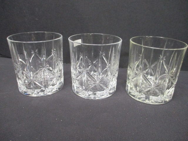 3 Marquis by Waterford Crystal Low-Ball Tumbler Glasses: 3 3/4" each 